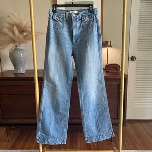 Re/Done 70’s Style Wide Leg Jeans